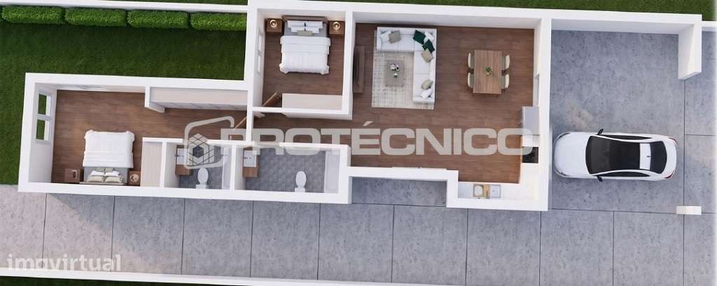 Moradia Unifamiliar T2 Térrea - Grande imagem: 4/4