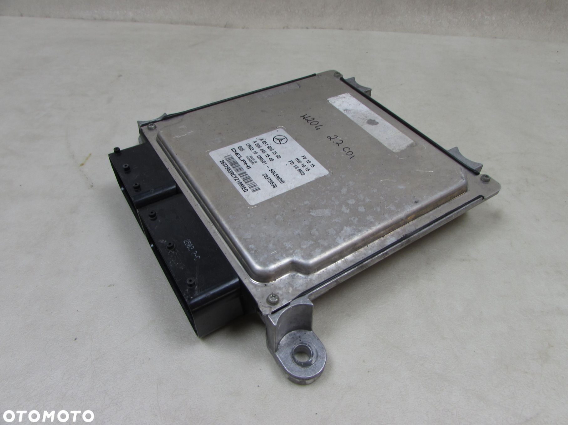 MERCEDES W212 W204 2.2 CDI 651 12-18 KOMPUTER STEROWNIK SILNIKA A6519007500 A0064461540 CRD3.10 - 1