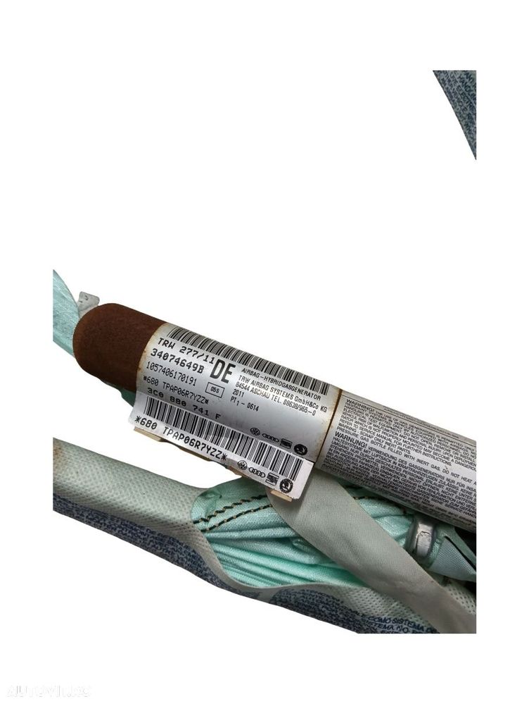 Airbag cortina stanga VOLKSWAGEN PASSAT Variant 365 2010 - 2014 VAG 3c0880741f - 2