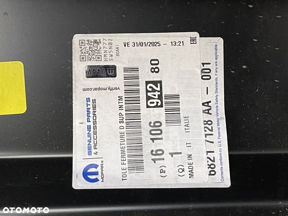 NOWY SŁUPEK GÓRNY DACHU PRAWY DRZWI PRZESUWNE JUMPER BOXER DUCATO 06-24 1610694280 - 8