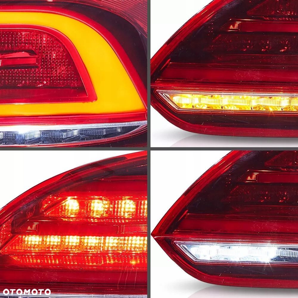 Lampy tyl ne kpl L+R Vland Full Led Tuning Red VW Scirocco 1k8 2008-2014 - 7