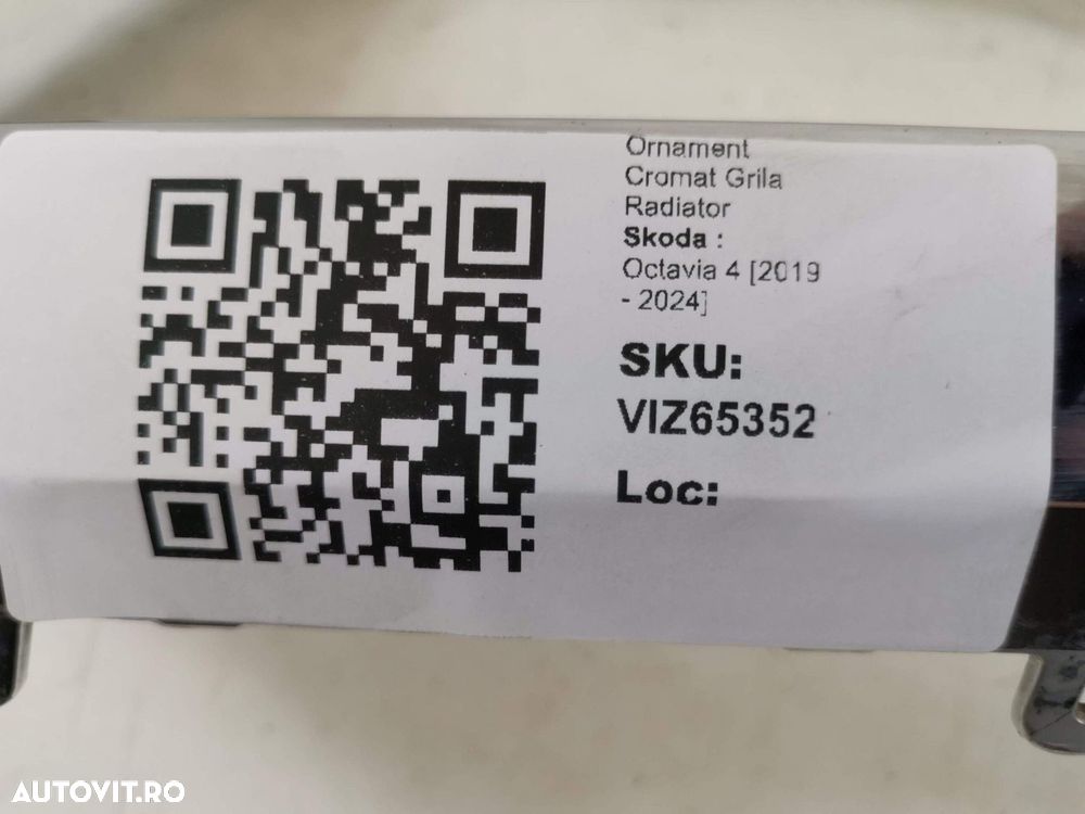 Ornament Cromat Grila Radiator Skoda  Octavia 4 2019 2020 2021 2022 20 - 8