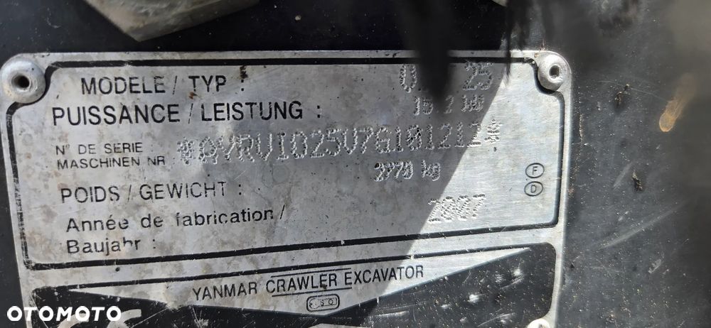 Yanmar <<Minikoparka Yanmar Vio 25,rok 2007r,waga 2770kg, z Niemiec!>> - 11