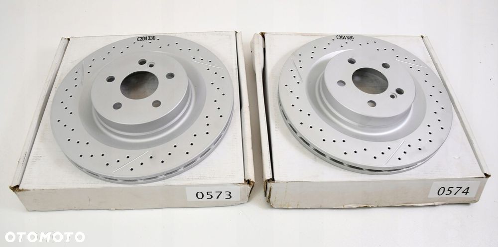 MERCEDES W204 C63 AMG TARCZA HAMULCOWA LEWA TYLNA ORYGINALNA - 5