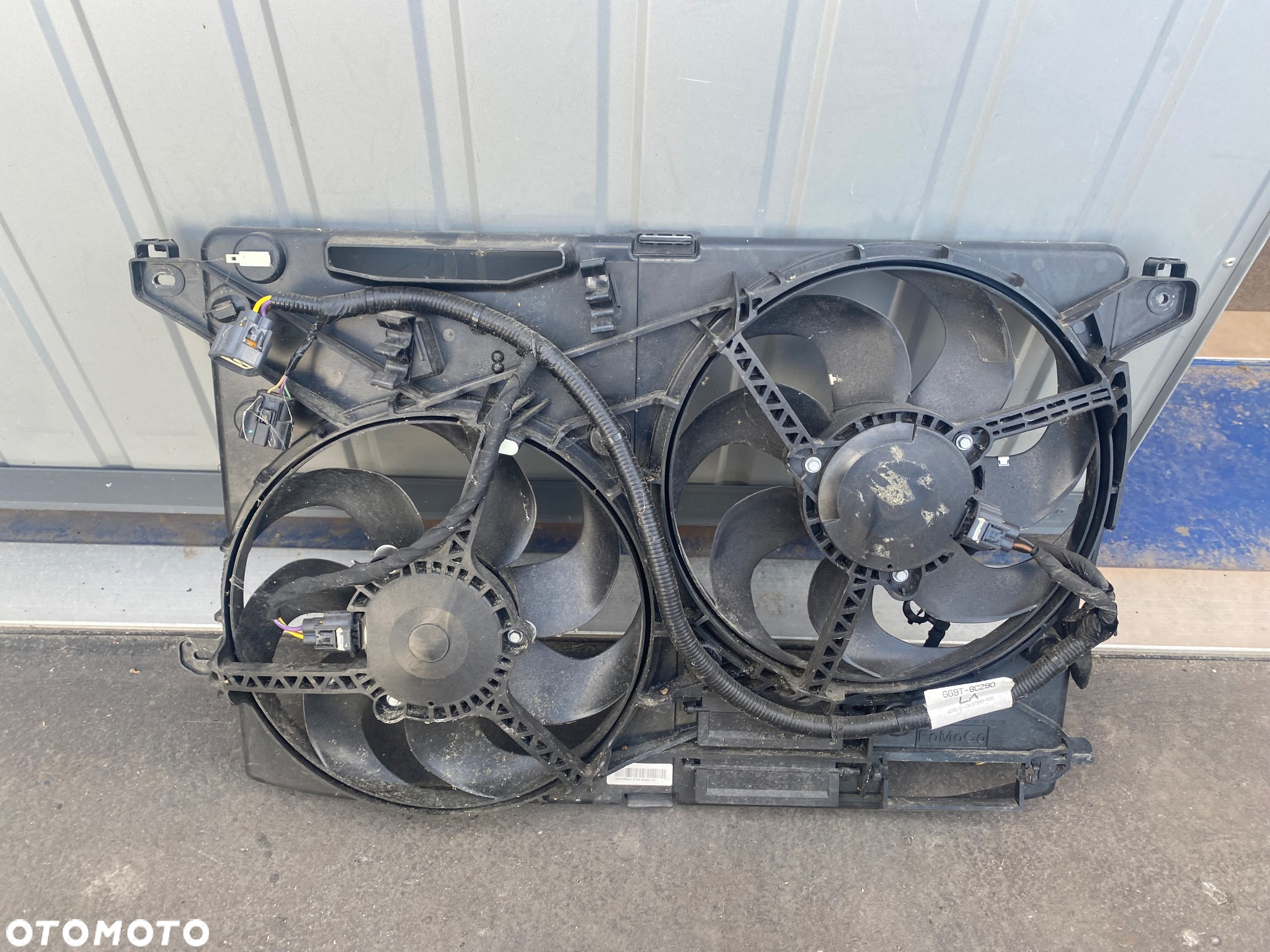 Ford S-max MK2  MK3 MK4 Igły ! po 21 tys km!!! 18r 2.0 TDCI WENTYLATORY CHŁODNICY CHŁODNIC + OBUDOWA WENTYLATORÓW wiatraki  mk 2 mk 3 mk 4 galaxy E1G3-8C607-AA  2.0TDCI S max Smax S-maks - 2