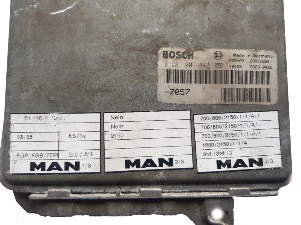 KOMPUTER STEROWNIK SILNIKA BOSCH 0281001347 7057 - 3