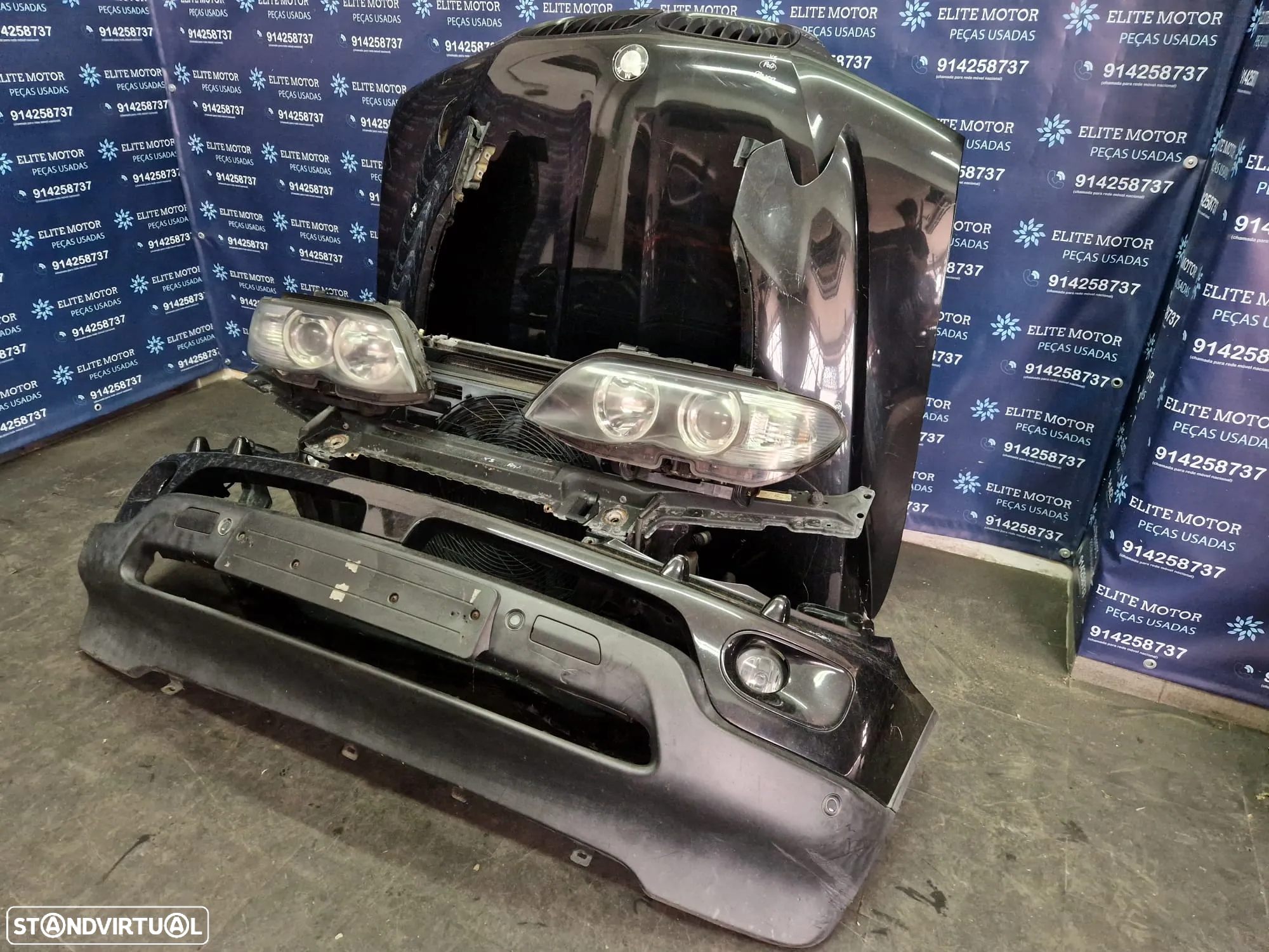 Frente completa usada BMW X5 E53 FACELIFT 3.0D capot parachoques oticas xenon guardalamas - 2