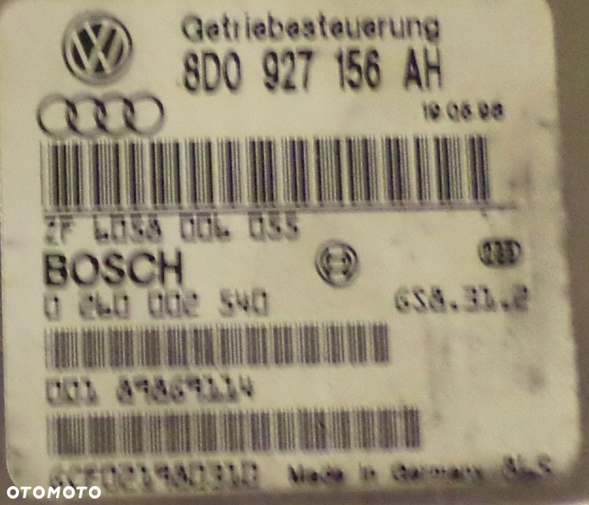 Komputer sterownik  8D0927156AH VW AUDI - 2