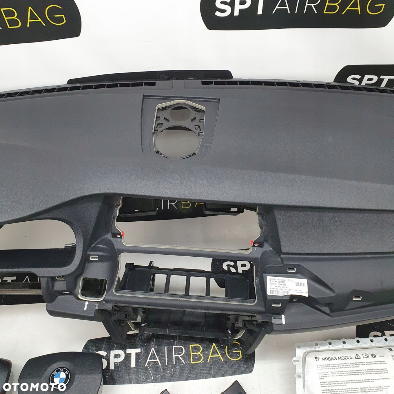 BMW 5 GT F07 DESKA ROZDZIELCZA KONSOLA KOKPIT PULPIT PODUSZKI AIRBAG AIR BAG NAPINACZE KIT SET - 3