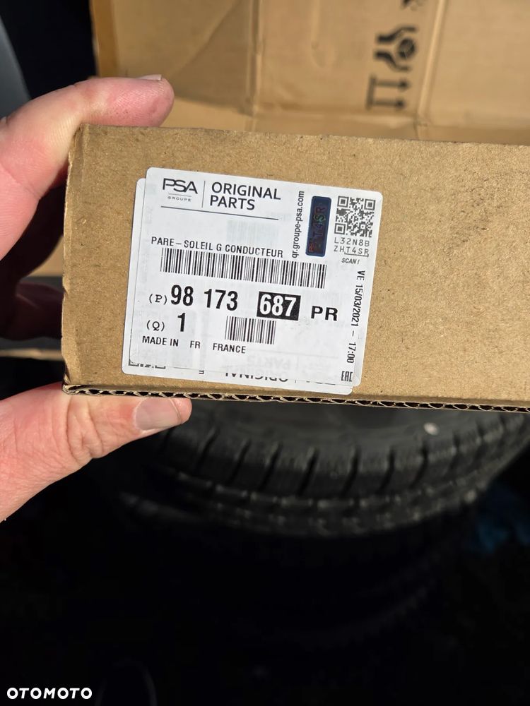 Lewa Oslona przeciwsłoneczna Peugeot 508 II 98173687PR - 6
