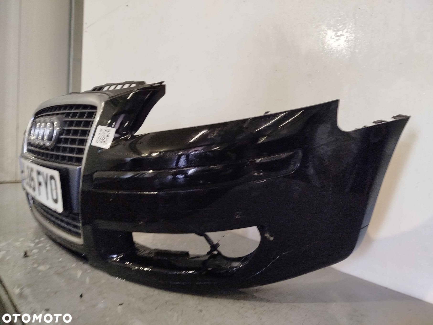 ^ ZDERZAK PRZÓD PRZEDNI AUDI A3 8P LIFT FL LC9Z CZARNY HALOGENY - 2
