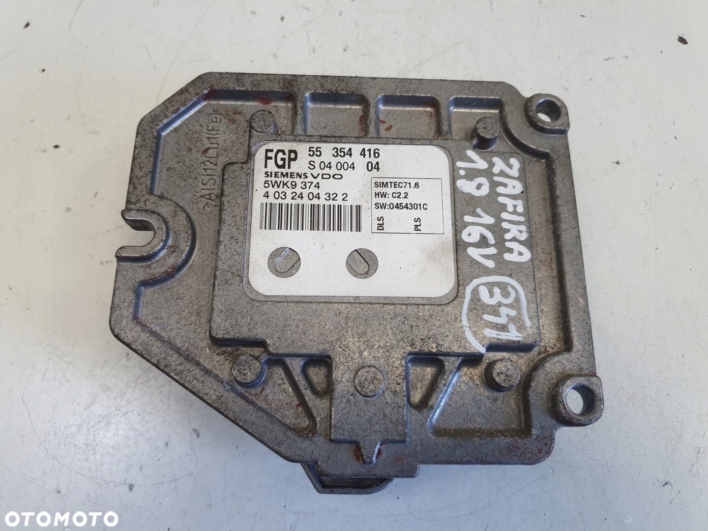Opel Vectra C 1.8 16V STEROWNIK SILNIKA komputer 55354416 - 1