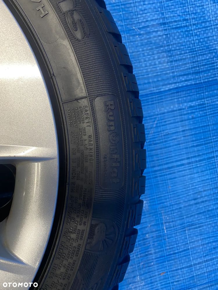 KOŁA KOŁO FELGA STALOWE 6,5J 16" 5X120; 72,6mm KOMPLET  OPONY CAŁOROCZNE RUNFLAT GOODYEAR 5,4mm  KOŁPAKI OE BMW 1 SERIA E81 E87  3 SERIA E36 E46 E90 E91 ITP. - 18