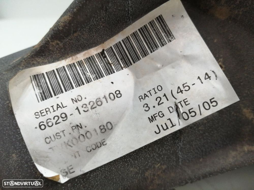 DIFERENCIAL TRASEIRO LAND ROVER FREELANDER 2005 -TVK000180 - 8