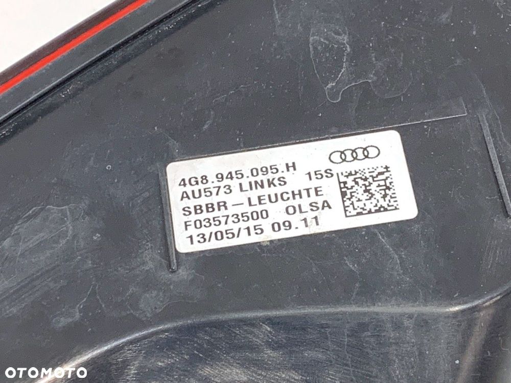 LAMPA LEWY TYŁ  AUDI A7 Sportback (4GA, 4GF) 2010 - 2018 RS7 quattro 412 kW [560 KM] benzyna 2013 - - 6