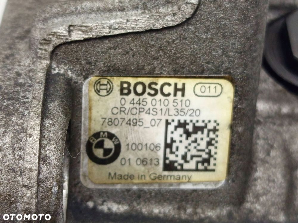 Pompa Wtryskowa Wysokiego Ciśnienia BMW 1 E81 E87 E90 2.0 D N47 0445010510 - 8