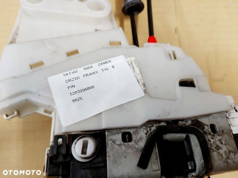 fiat 500x 500 x zamek drzwi prawy tył tylny 8 pin 5203206800 - 8