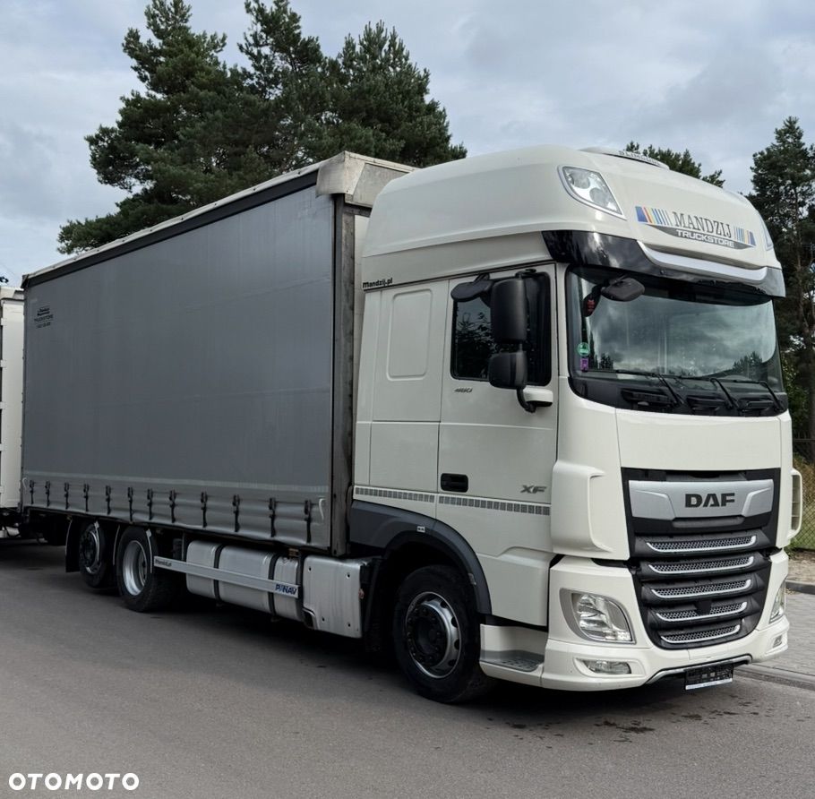 DAF XF480 SUPER SPACE CAB TANDEM JUMBO 6x2 OŚ PODNOSZONA AUTOMAT STANDKLIMA 2xALUTANK SKÓRA LED FIRANKA DŁ:7.70 m PRZESTRZENNY 60M3 - 1