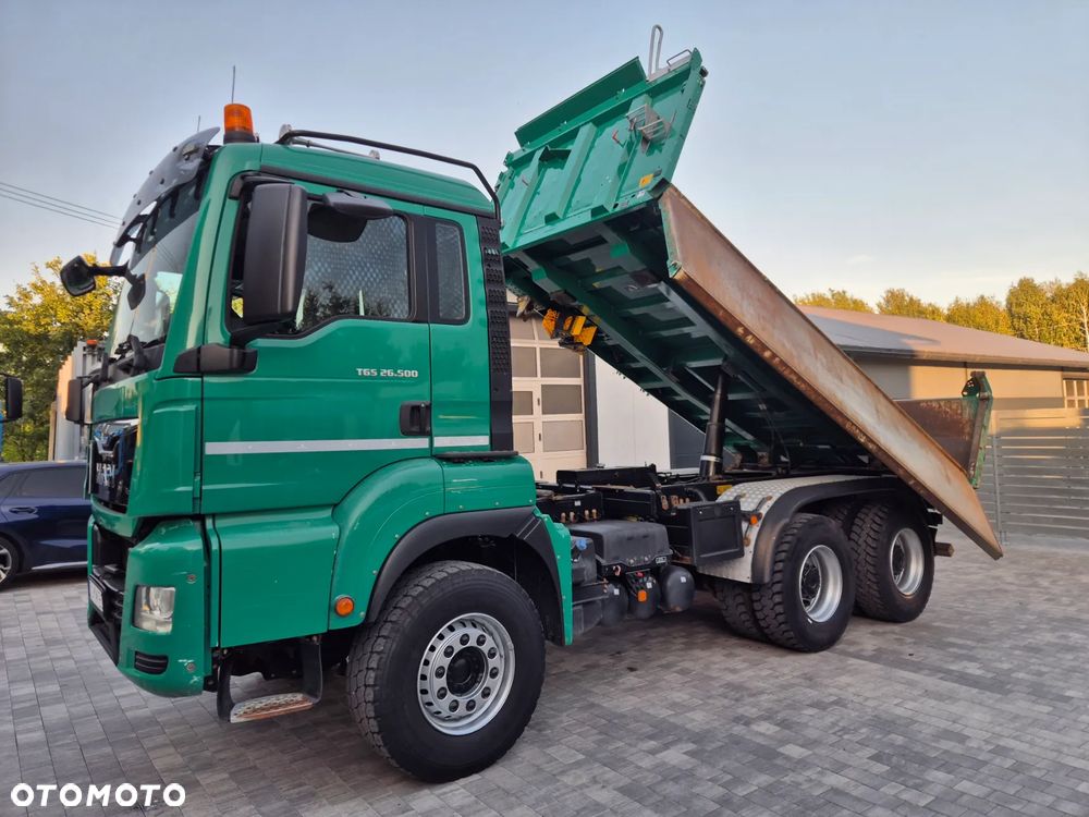 MAN TGS 26.500 6X4 Wywrotka Meiller-Kipper Bordmatic Hydroburta Resor Manual Euro6 Z Niemiec - 11