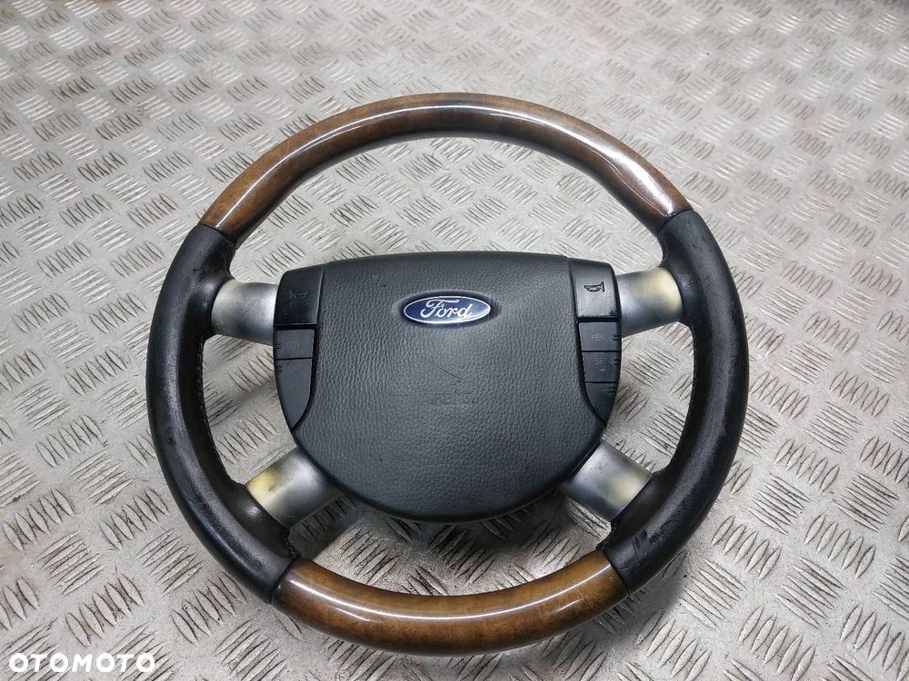 KIEROWNICA + PODUSZKA DREWNO MULTIUFUNKCJA FORD MONDEO MK3 LIFT - 1
