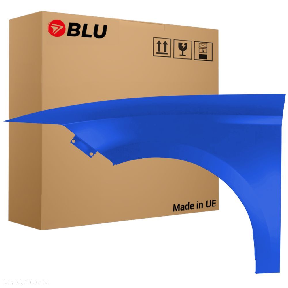 BLU Błotnik SEAT LEON III 3 5F LZ5F lewy przód niebieski 2012-2020 SprintBlau Metallic - 1