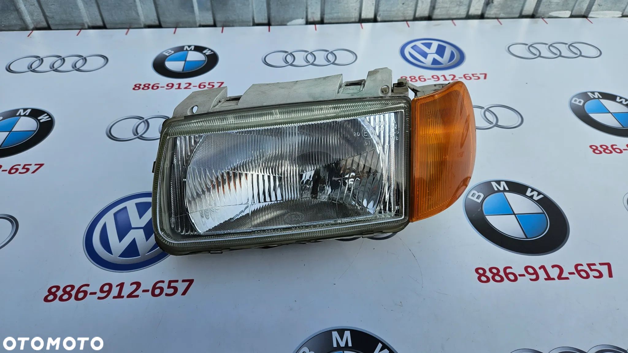 VW Polo 6N 3 III Kompletny reflektor lewy Lampa przednia lewa HELLA 6N1941015A EUROPA - 1