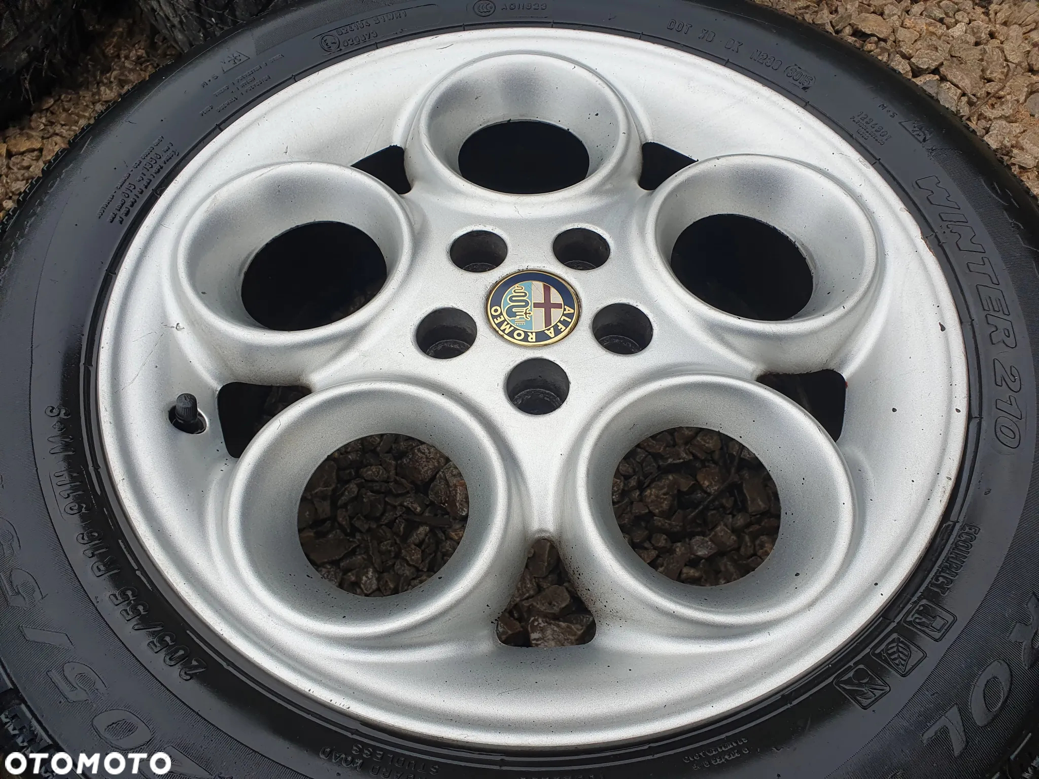 ALFA ROMEO ORYGINALNE FELGI ALUMINIOWE 16" 6.5J ET41.5 5X98 ALUFELGI 60621622 KOMPLET 4 SZTUKI - 5