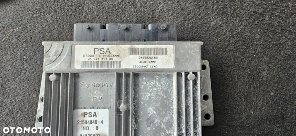 Zestaw startowy komputer 9654131380 9655826580 BSI kluczyk Peugeot 407 1,8 16V - 2