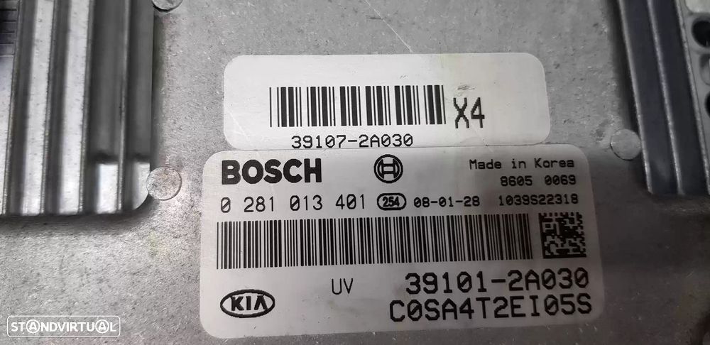 CENTRALINA MOTOR UCE KIA PICANTO 2009 -391012A030 - 4