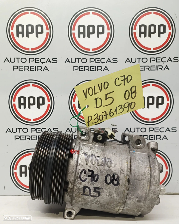 Compressor ar condicionado Volvo C70, V70 , S70 D5 de 2008, P30761390.