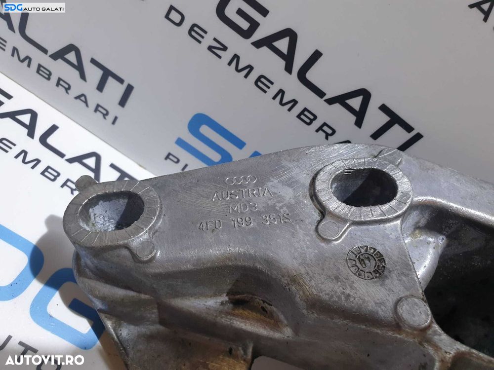 Suport Bara Stabilizatoare Motor Stanga Audi A6 C6 2.7 BPP BSG CANA CANB CANC CAND 2005 - 2011 Cod 4F0199351S [LR1100] - 4