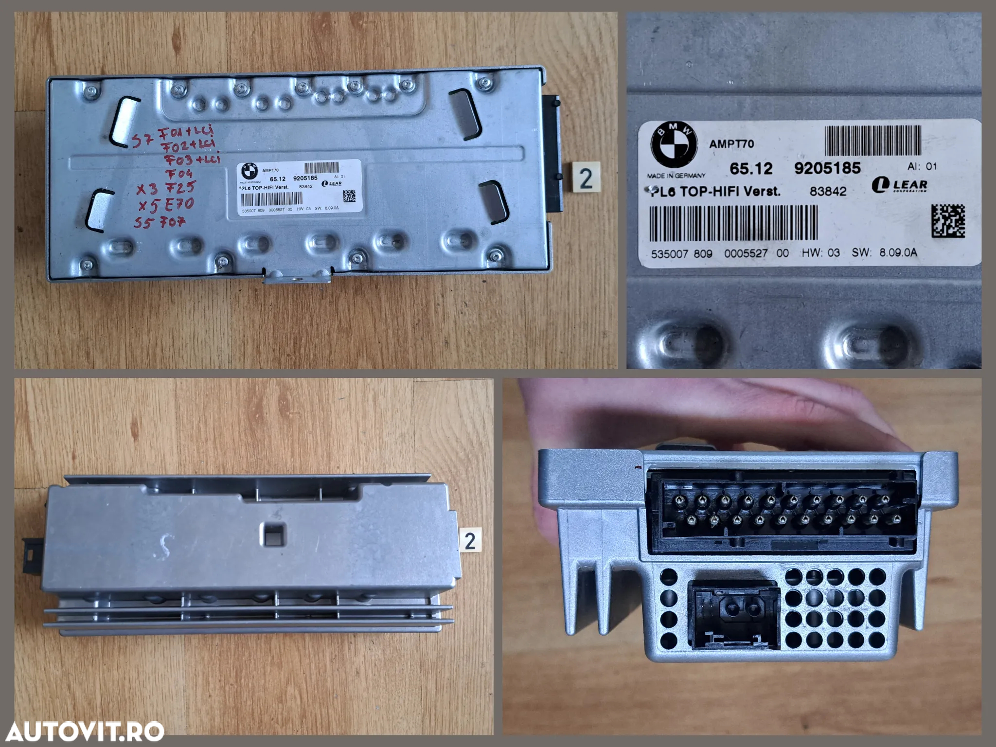 Unitate modul navigatie mare CIC Amplificator audio Modul bluetooth Modul camera Kafas parbriz original BMW - 4