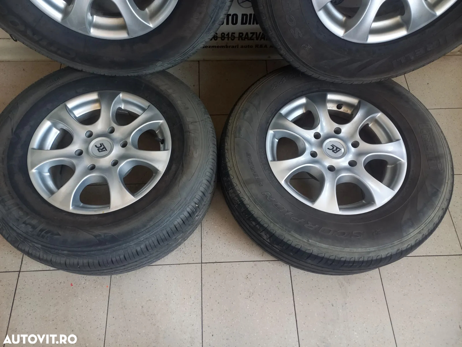 Set Jante Aluminiu Mitsubishi Pajero L200 Nissan Patrol Terrano Etc. Prezoane 6x5.5 Inch Anvelope 245/70R16 - 3