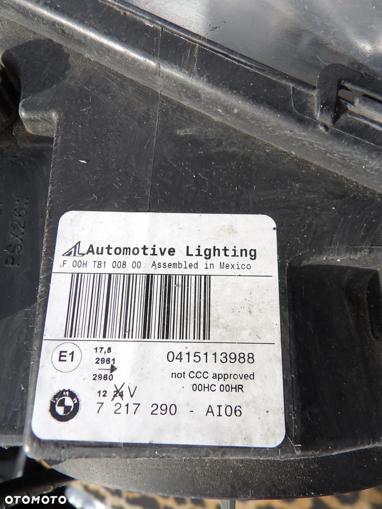 BMW - F25 - H7 - PRAWA LAMPA PRZEDNIA - UŁAMANE UCHWYTY - UK - 7217290 - 10
