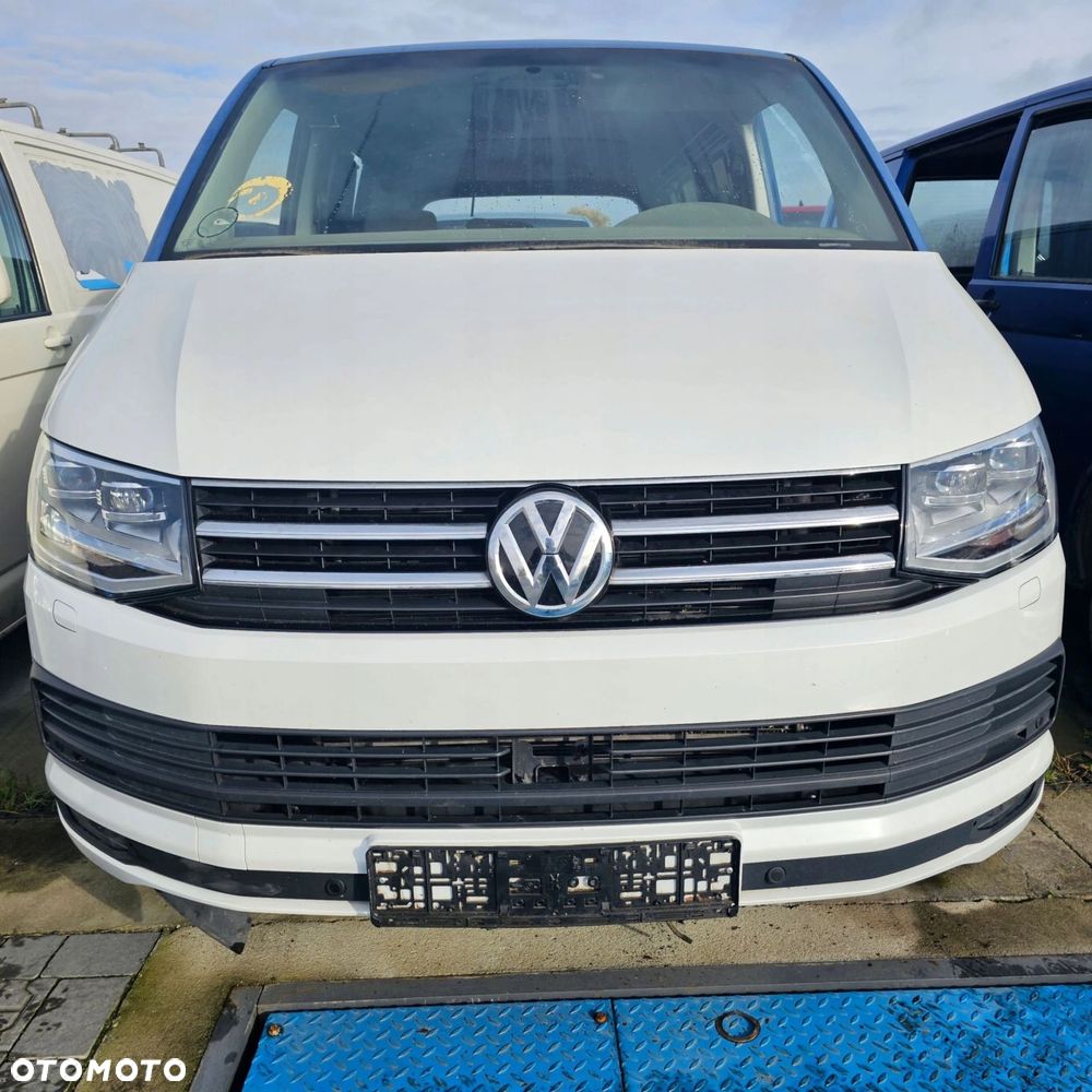 VW T6 MULTIVAN kompletny przód zderzak błotnik FULL LED BIAŁA PERŁA L0K1 - 1