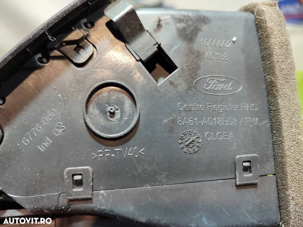 CONSOLA CENTRALA GRILA VENTILATIE / COMENZI AUDIO FORD FIESTA 7 ST SPORT COUPE 1.6 BENZINA BERLINA 3 PORTIERE 2013 COD OEM C1BT-18K811-TA / 8A61-A018B08-AF / 2012-2019 - 7