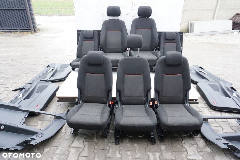 FOTELE SIEDZENIA WNĘTRZE 5 OSÓB FORD S-MAX MK1 - 8