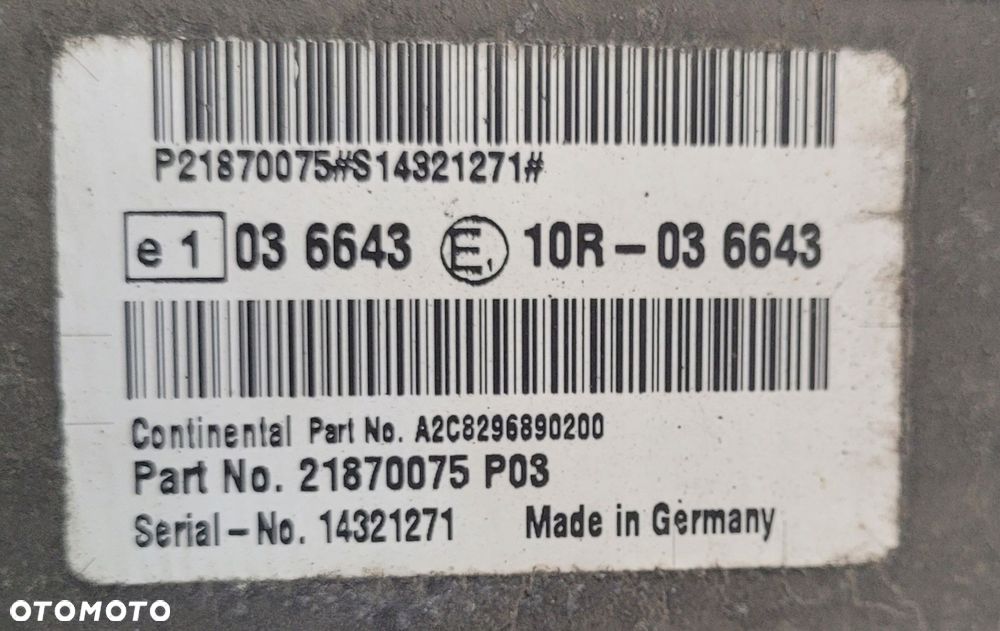 STEROWNIK KOMPUTER MODUŁ ADBLUE VOLVO FH4 21870075 - 3