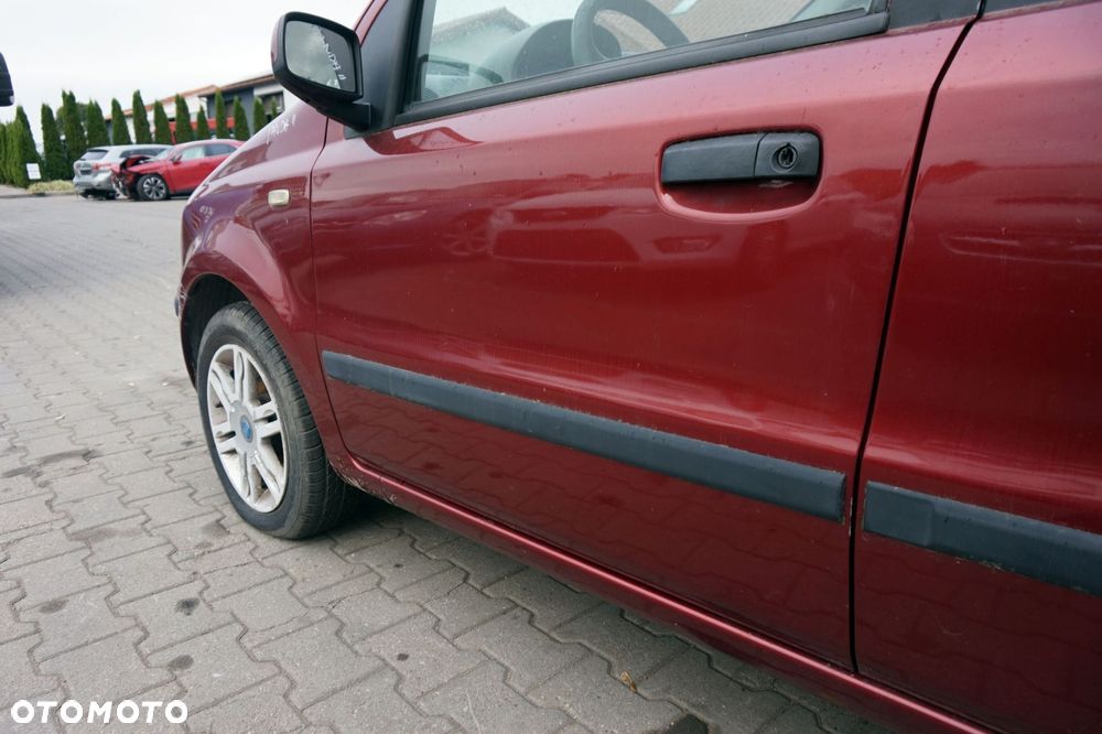 DRZWI PRZEDNIE LEWE PANDA II 132F  CZERWONY ROSSO FIAT 2003-2012 - 4