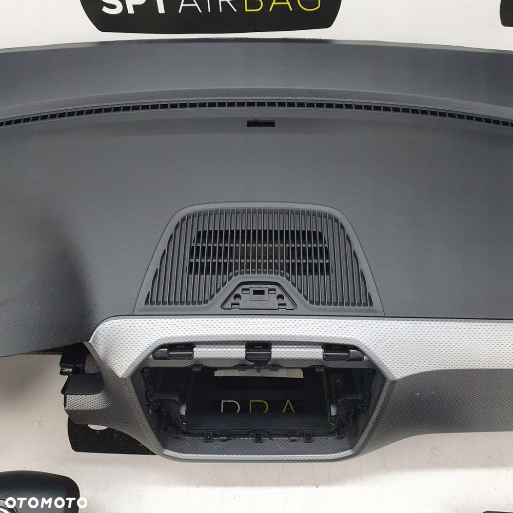 SKODA CITIGO DESKA ROZDZIELCZA KONSOLA KOKPIT PULPIT PODUSZKI AIRBAG AIR BAG PASY KIT SET - 3