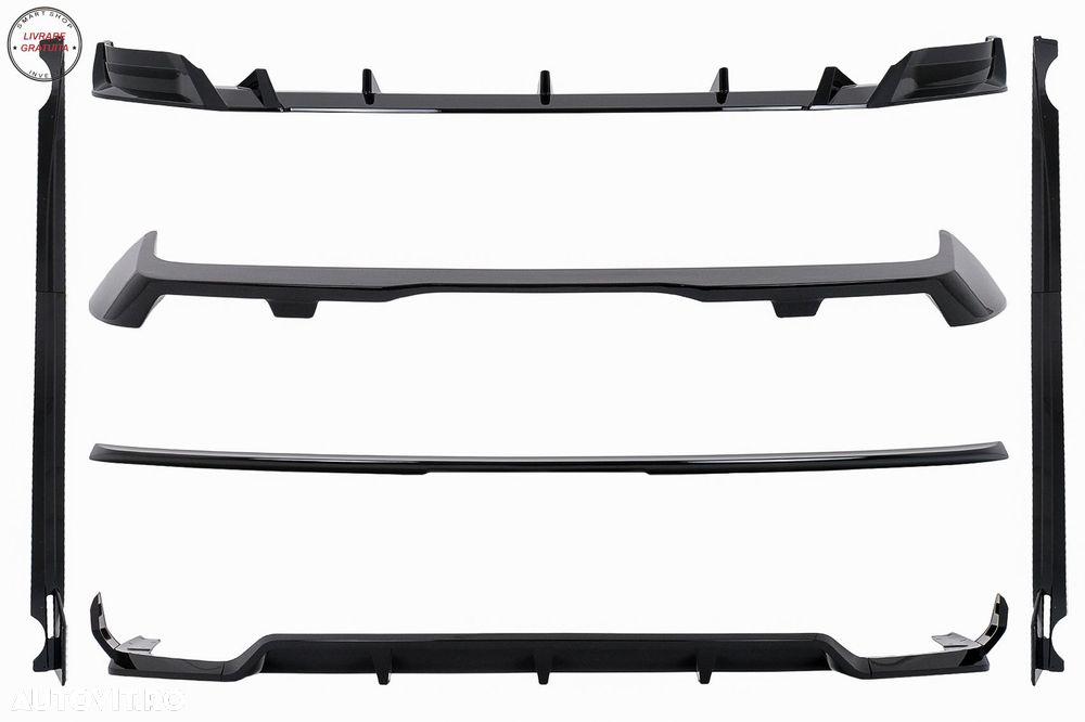 Pachet Exterior Aero BMW X7 G07 LCI M-Tech (2023-) Black Knight Design Negru Lucio- livrare gratuita - 2