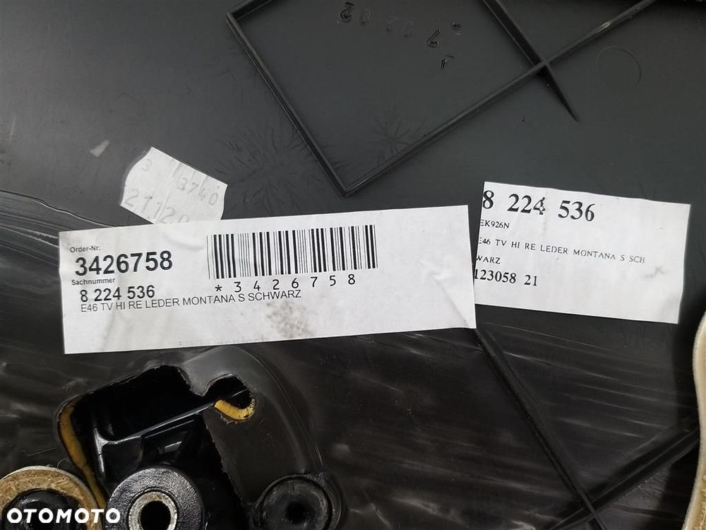 Tapicerka drzwi tył prawa BMW Seria 3 E46 1998-2007 SKORA KOMBI 8224536 - 9