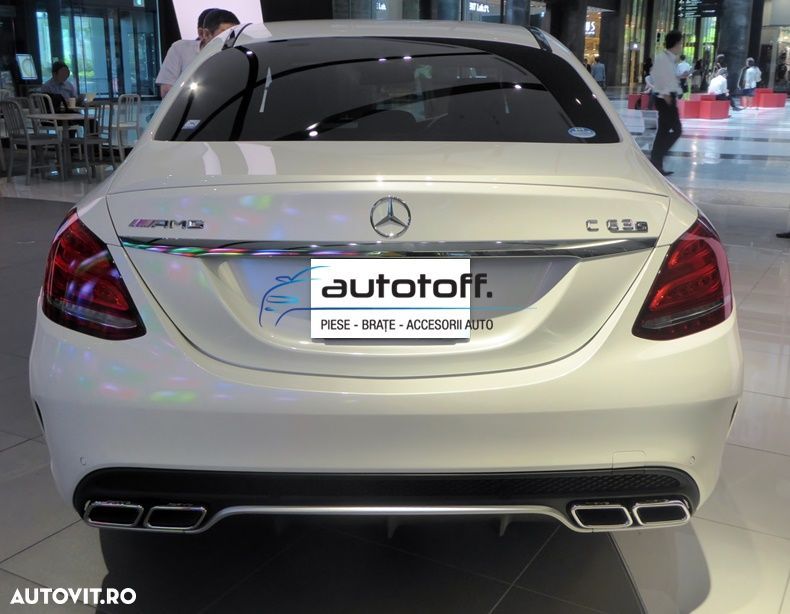 Difuzor bara spate Mercedes W205 C-Class (14-18) C63 Chrome Design - 8