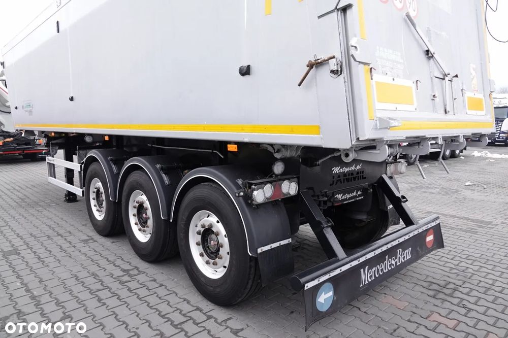 Janmil WYWROTKA / 42 m3 / TYŁ KLAPA / SAF / OŚ PODNOSZONA / ALUFELGI / 2017 ROK - 10