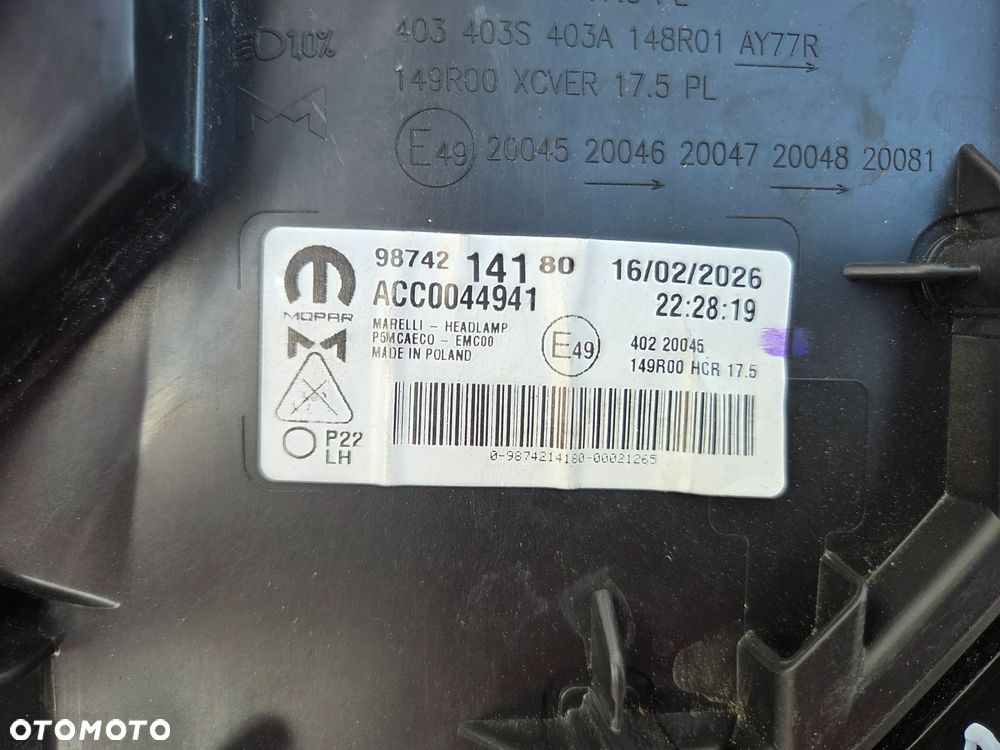 Lampa przednia lewa FULL LED Peugeot 308 T10 P5 LIFT  9874214180 - 17
