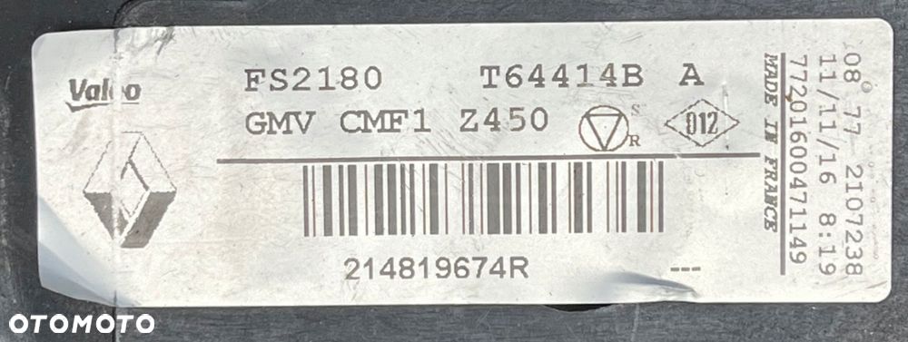 RENAULT SCENIC MEGANE IV TALISMAN OBUDOWA WENTYLATOR 214819674R - 12
