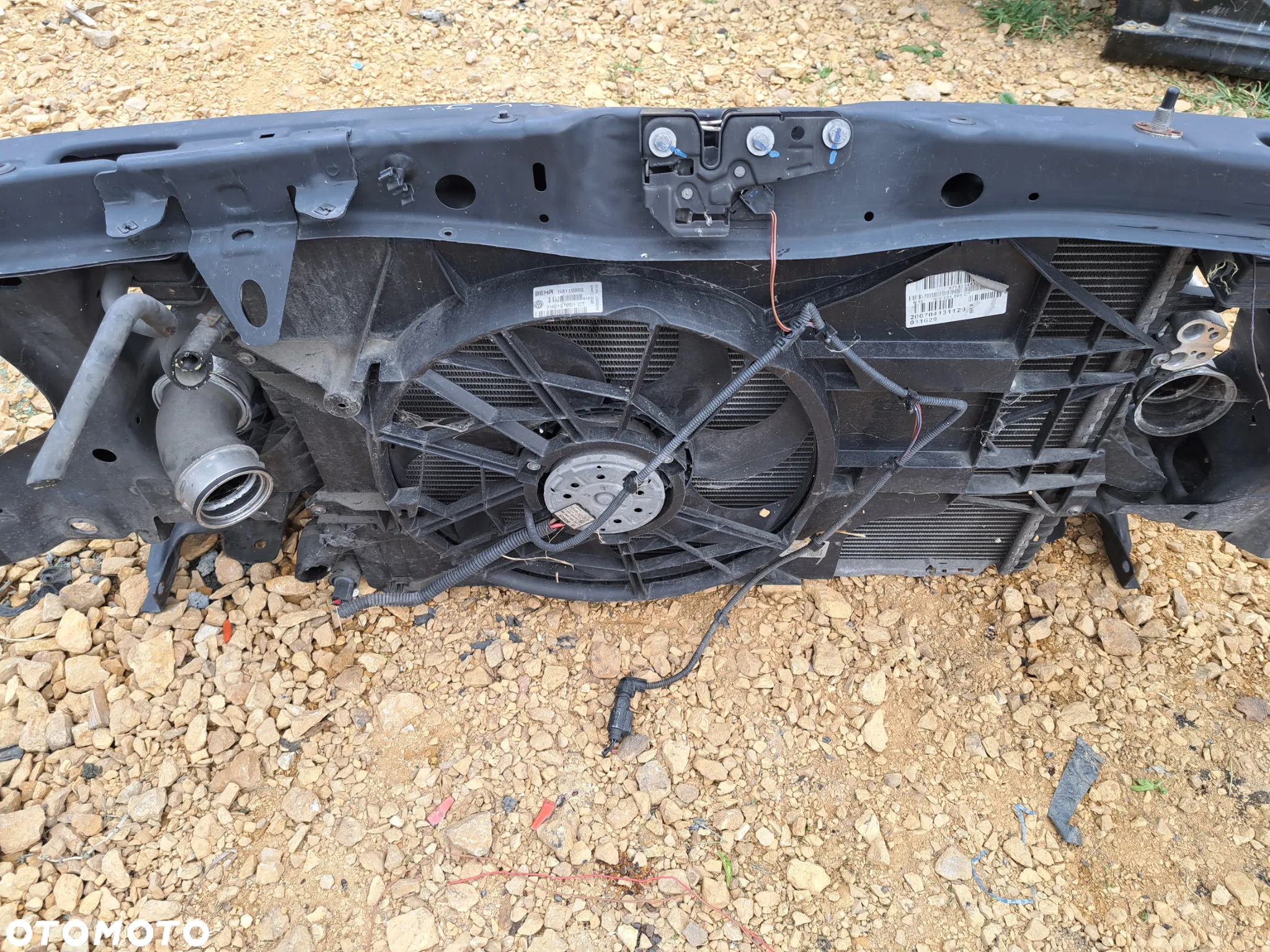 Volkswagen Transporter T5 Pas przedni kompletny chłodnice 1.9 tdi belka wzmocnienie - 7