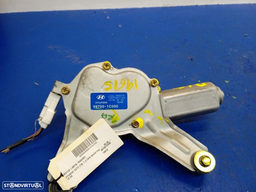 MOTOR LIMPA-VIDROS TRASEIRO HYUNDAI GETZ 2007 -987001C000 - 1