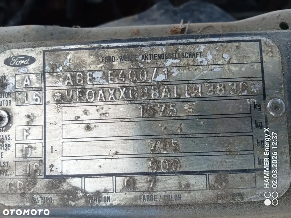 silnik słupek Ford sierra 1.6 - 3