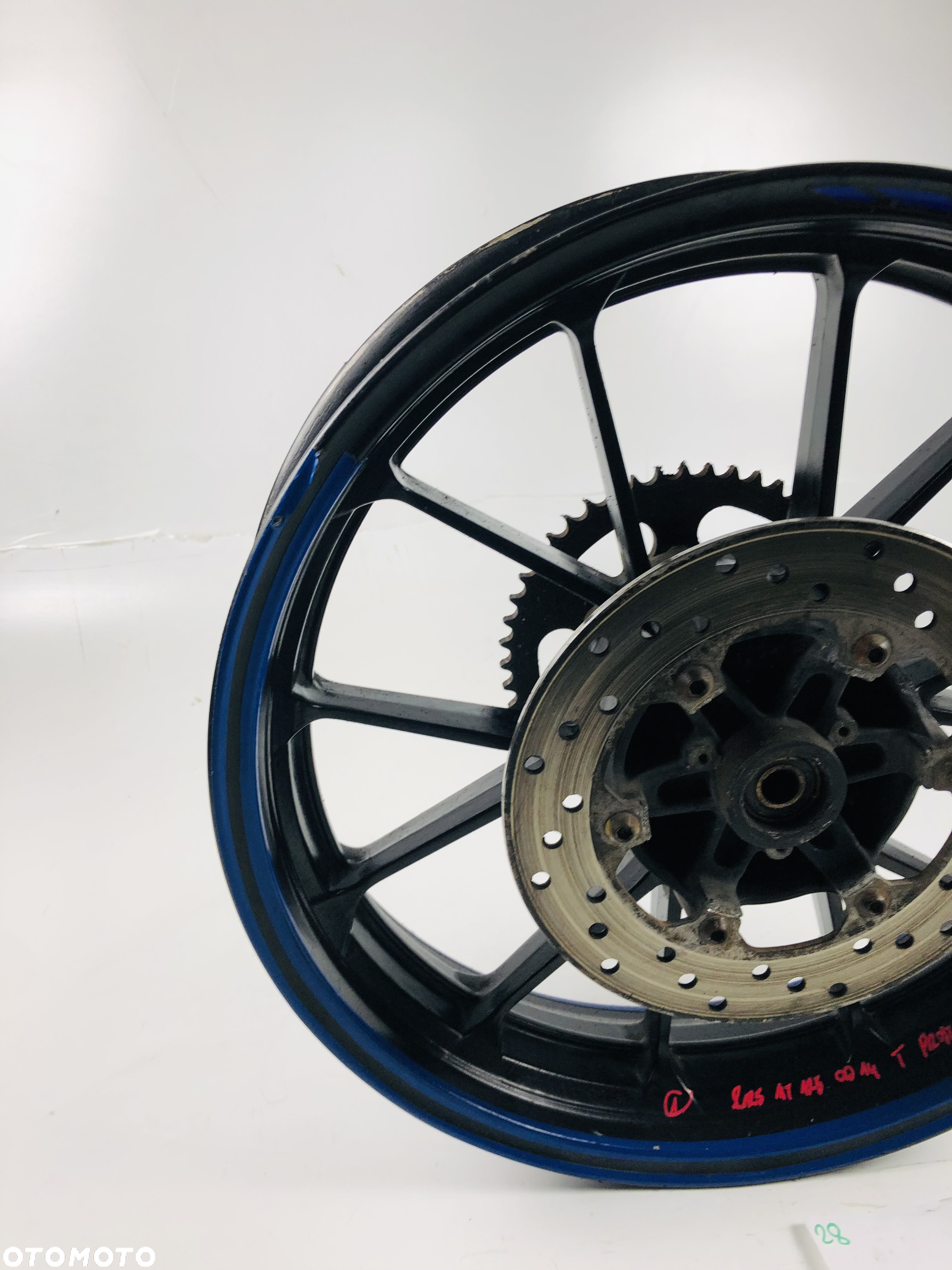 Yamaha R125 MT125 2014- koło tylne felga tył prosta - 2
